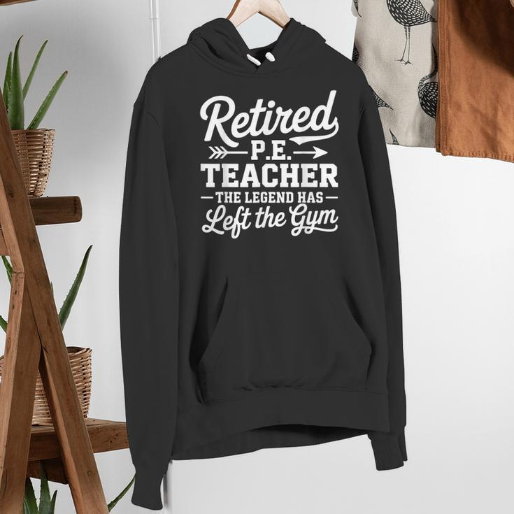 Retired PE Teacher Legend Left The Gym Physical Education Women's Hoodie, Pe Teacher Hoodies, funny gift Retired PE Teacher Legend Left The Gym Physical Education Women's Hoodie, Pe Teacher Hoodies, funny gift