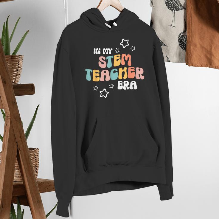 Retro Boho Math Science Professor In My STEM Teacher Era Women's Hoodie, Science Teacher Hoodies, funny gift