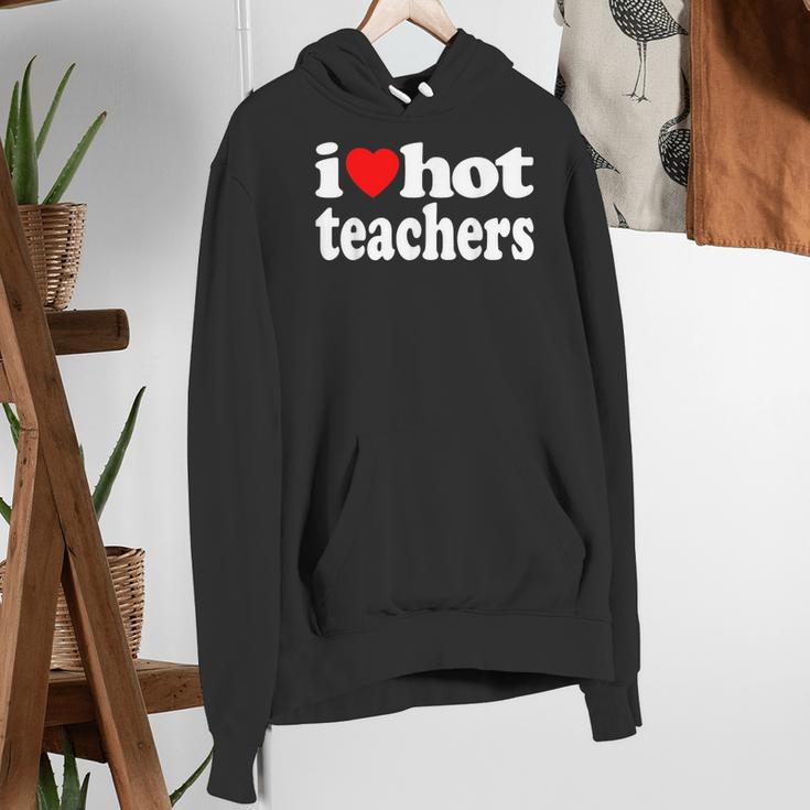 Retro I Love Hot Teachers Vintage I Heart Hot Teacher Men Women Girls Kids Women's Hoodie, funny gift