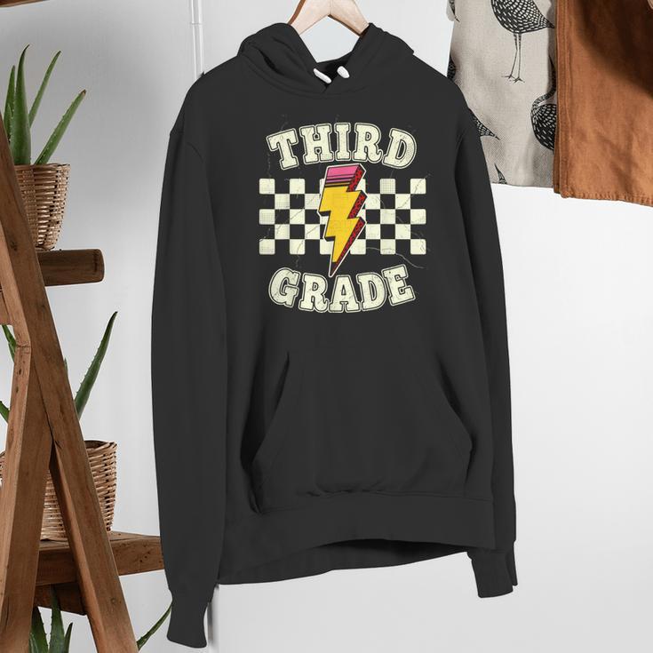 Retro Third Grade Teacher Lightning Bolt Pencil Teacher Kids Women's Hoodie, funny gift Retro Third Grade Teacher Lightning Bolt Pencil Teacher Kids Women's Hoodie, funny gift