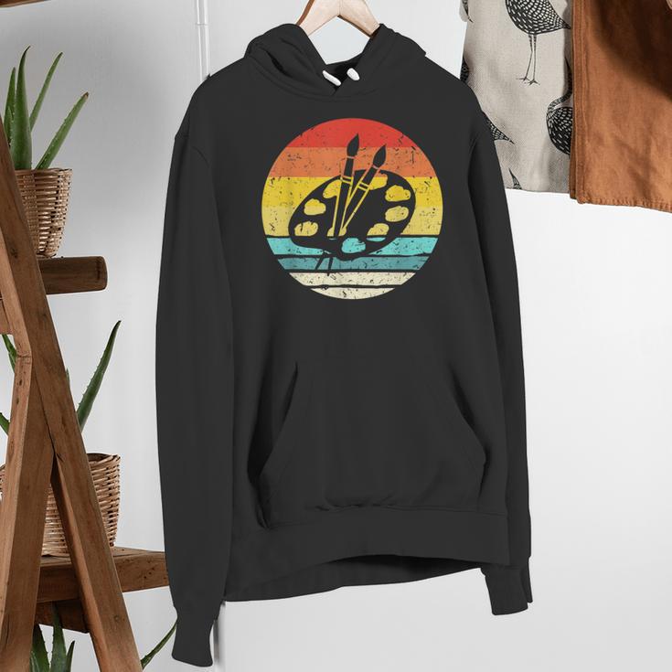 Retro Vintage Paint Palette Costume Artist Art Teacher Men Women Women's Hoodie, funny gift