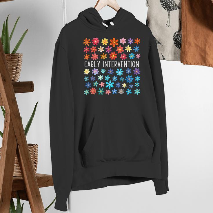 Retro Wildflower Early Intervention Teacher Interventionist Women's Hoodie, funny gift Retro Wildflower Early Intervention Teacher Interventionist Women's Hoodie, funny gift