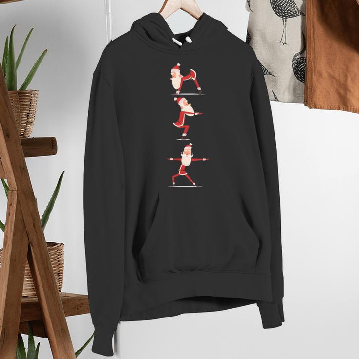 Santa Yoga Poses For Yogi Teacher Christmas Yoga Poses Women's Hoodie, funny gift Santa Yoga Poses For Yogi Teacher Christmas Yoga Poses Women's Hoodie, funny gift