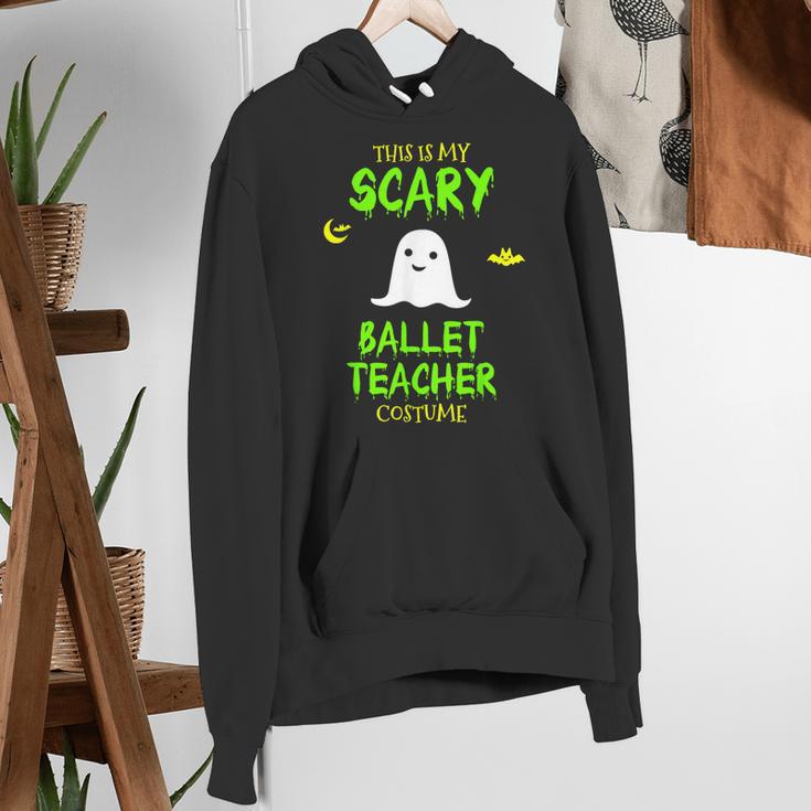 Scary Ballet Teacher Costume Halloween Lazy Easy Women's Hoodie, funny gift
