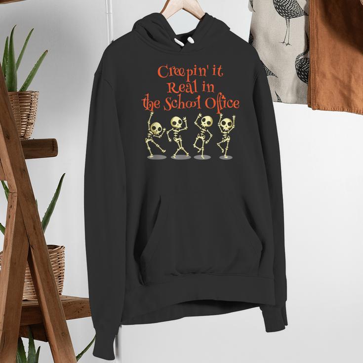 School Office Clerk Creepin' It Real HALLOWEEN Teacher Shirt Women's Hoodie, funny gift School Office Clerk Creepin' It Real HALLOWEEN Teacher Shirt Women's Hoodie, funny gift