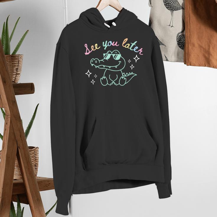 See You Later End Of School Alligator Teacher Appreciation Women's Hoodie, funny gift See You Later End Of School Alligator Teacher Appreciation Women's Hoodie, funny gift
