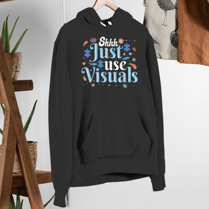 Shhh Just Use Visuals SPED Special Education Teacher Men Women Women's Hoodie, funny gift Shhh Just Use Visuals SPED Special Education Teacher Men Women Women's Hoodie, funny gift
