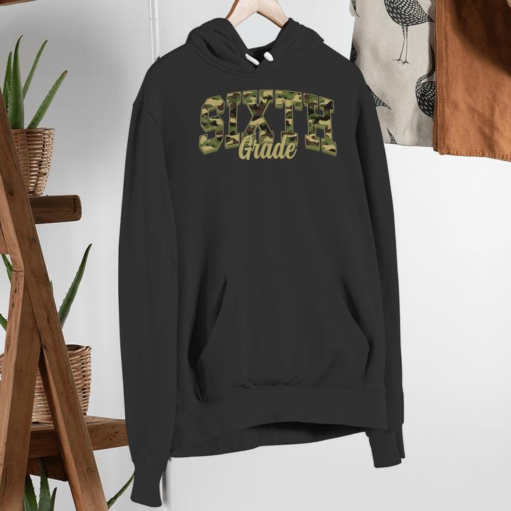 Sixth Grade Teacher Student Camouflage Back To School Women's Hoodie, funny gift Sixth Grade Teacher Student Camouflage Back To School Women's Hoodie, funny gift
