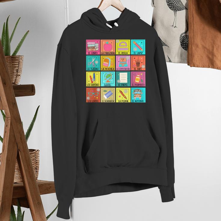 Spanish Teacher Back To School Maestra Dual Language Crew Women's Hoodie, funny gift Spanish Teacher Back To School Maestra Dual Language Crew Women's Hoodie, funny gift