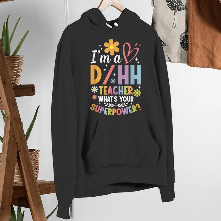 Special Education ASL Teacher Superpower DHH Teacher Women's Hoodie, funny gift Special Education ASL Teacher Superpower DHH Teacher Women's Hoodie, funny gift