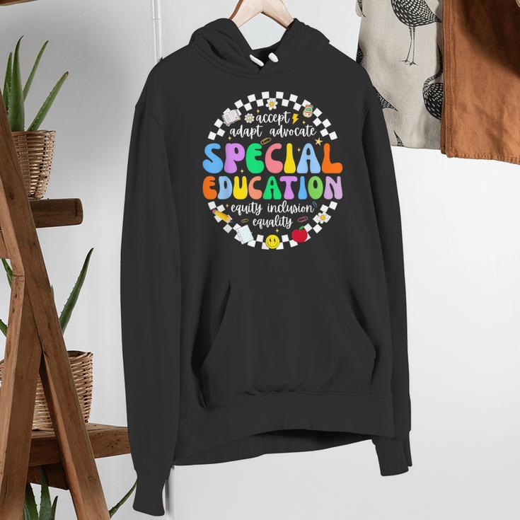 Special Education Teacher SPED Squad Team Kids Men Groovy Women's Hoodie, Groovy Teacher Hoodies, funny gift