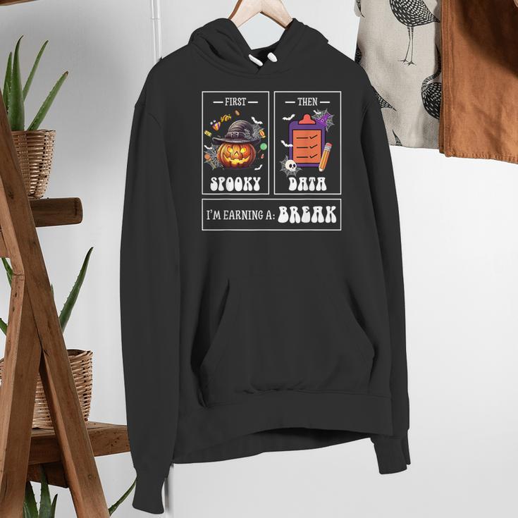 Sped Teacher Halloween First Spooky Then Data Sped Ed Team Women's Hoodie, funny gift