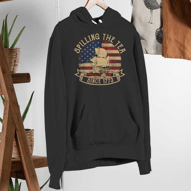 Spilling The Tea Since 1773 American History Teacher Vintage Women's Hoodie, History Teacher Hoodies, funny gift