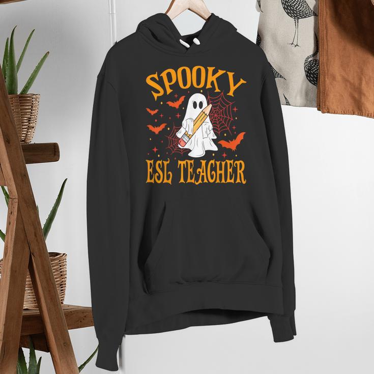 Spooky ESL Teacher Ghost Halloween School Women Women's Hoodie, Esl Teacher Hoodies, funny gift Spooky ESL Teacher Ghost Halloween School Women Women's Hoodie, Esl Teacher Hoodies, funny gift