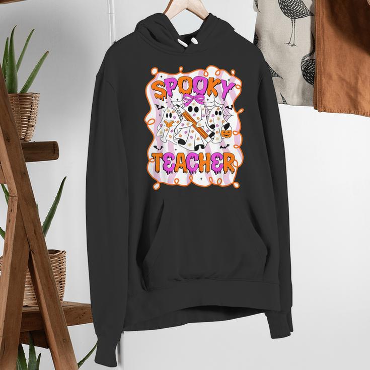 Spooky Teacher Ghost Pencil Teacher Halloween Teacher Women's Hoodie, funny gift