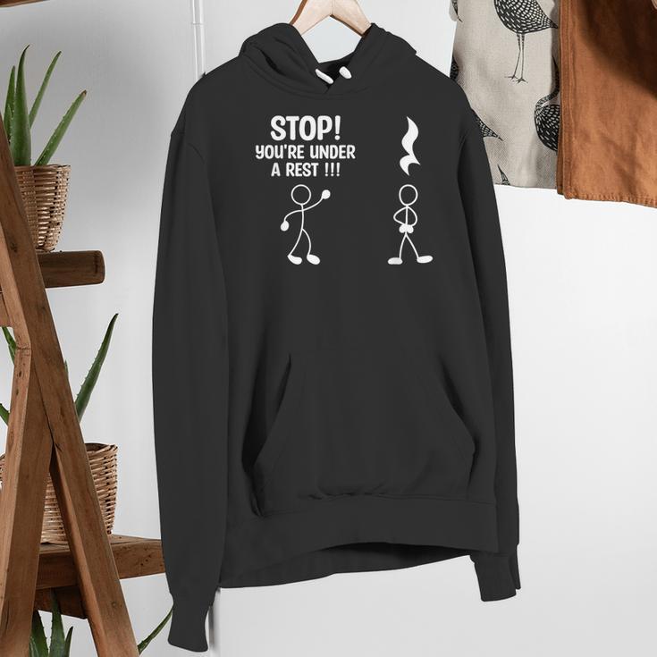 Stop You'Re Under A Rest Music Teacher Women's Hoodie, funny gift Stop You'Re Under A Rest Music Teacher Women's Hoodie, funny gift