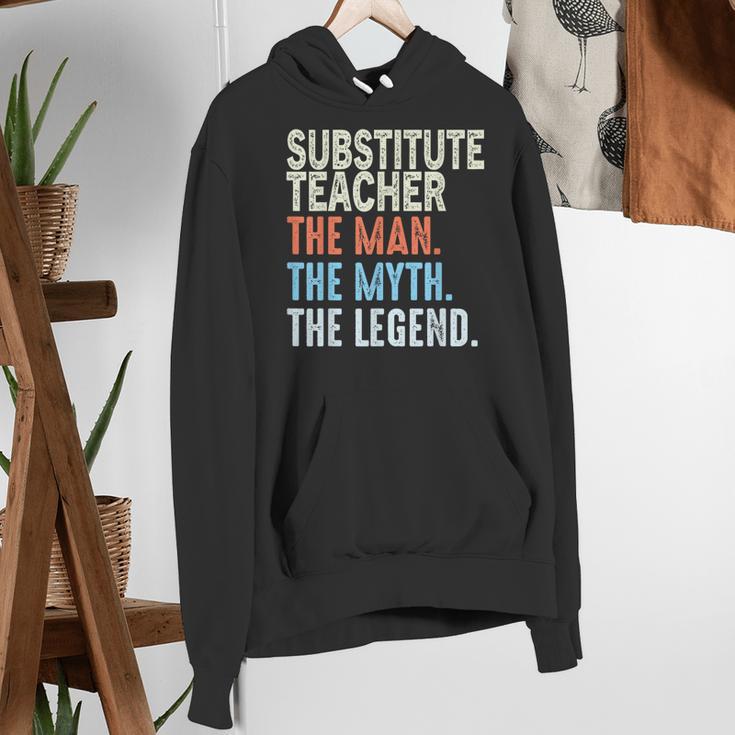 Substitute Teacher Man The Myth The Legend Appreciation Day Women's Hoodie, funny gift Substitute Teacher Man The Myth The Legend Appreciation Day Women's Hoodie, funny gift