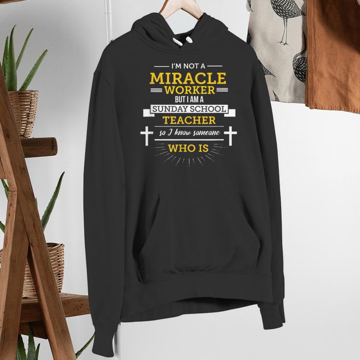Sunday School Teacher TShirt Miracle Worker Women's Hoodie, funny gift