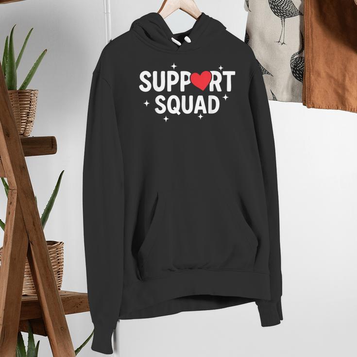 Support Squad Cute Heart Supportive Teacher Team Member Women's Hoodie, funny gift