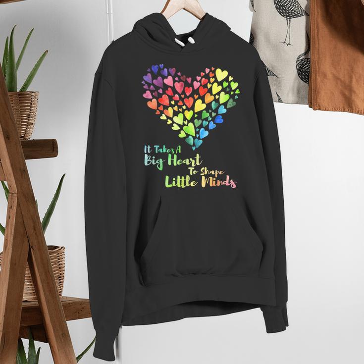 It Takes A Big Heart To Shape Little Minds Teacher Student Men Women Kids Women's Hoodie, funny gift