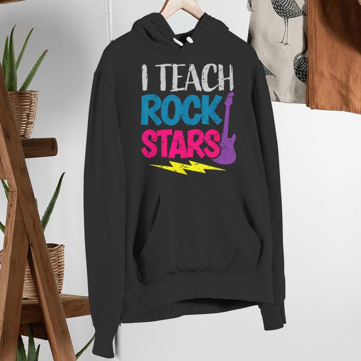 I Teach Rockstars Tee Orchestra Music Teacher Back To School Women's Hoodie, funny gift