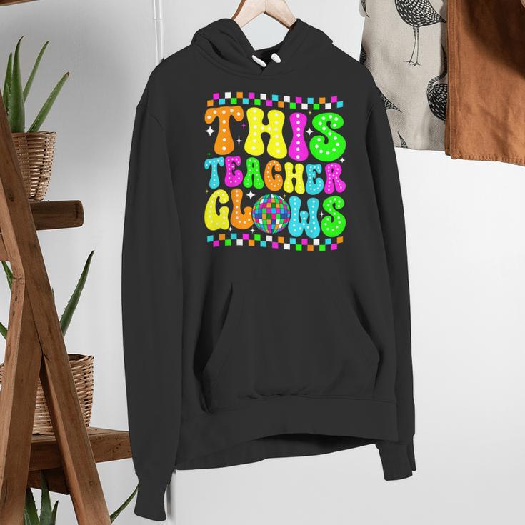 This Teacher 80s 90s Teachers's Day Glows Last Day Of School Women's Hoodie, 90s Teacher Hoodies, funny gift This Teacher 80s 90s Teachers's Day Glows Last Day Of School Women's Hoodie, 90s Teacher Hoodies, funny gift