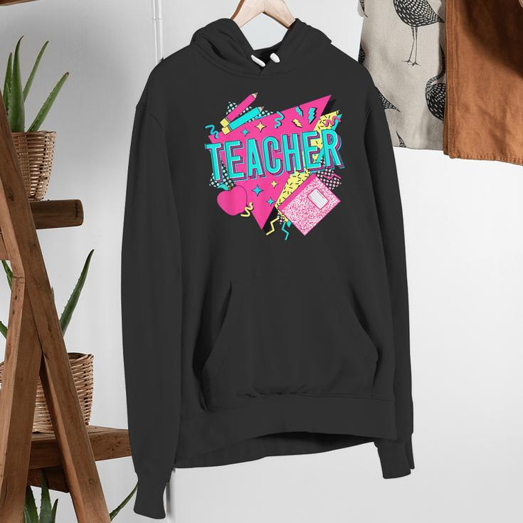 Teacher 90s Retro Colorful Teacher Of The 90s Back To School Women's Hoodie, 90s Teacher Hoodies, funny gift Teacher 90s Retro Colorful Teacher Of The 90s Back To School Women's Hoodie, 90s Teacher Hoodies, funny gift