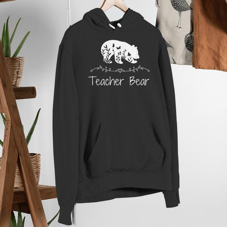 Teacher Bear For Educators Teacher Appreciation Women's Hoodie, funny gift