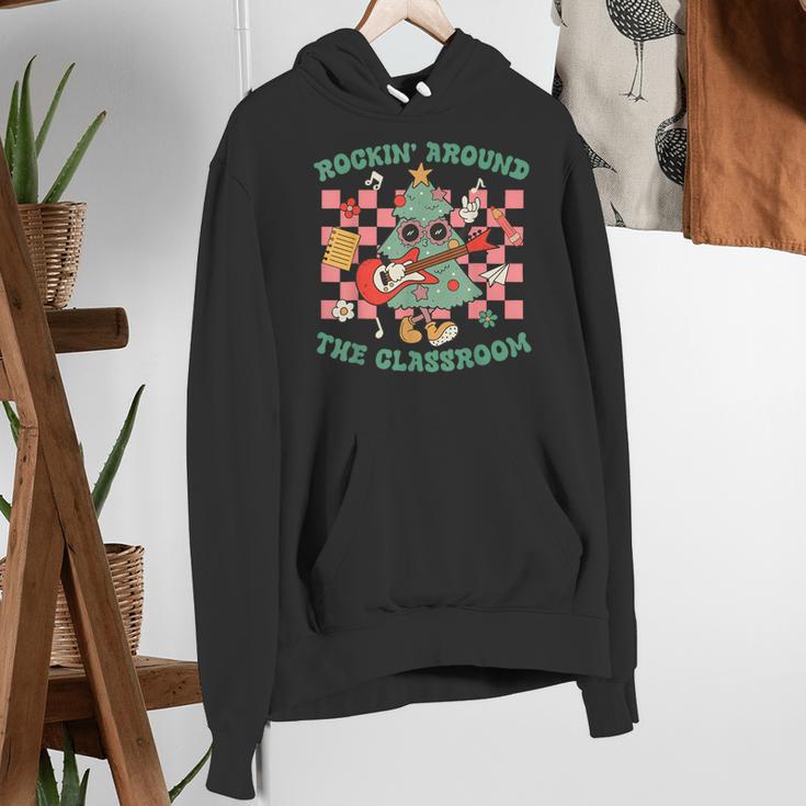 Teacher Christmas Rockin' Around The Classroom Men Women Kids Women's Hoodie, funny gift Teacher Christmas Rockin' Around The Classroom Men Women Kids Women's Hoodie, funny gift