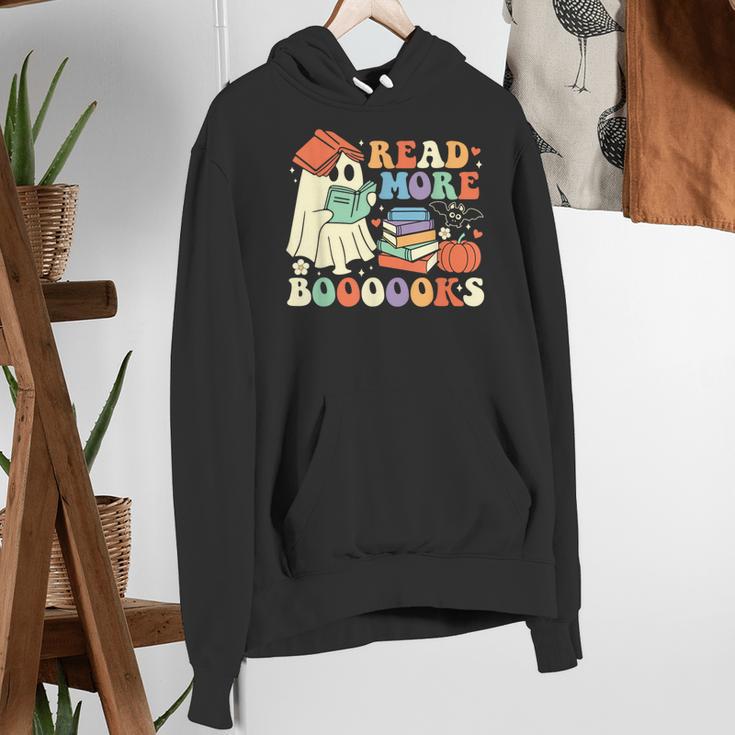 Teacher Halloween Cute Booooks Ghost Read More Books Women's Hoodie, funny gift