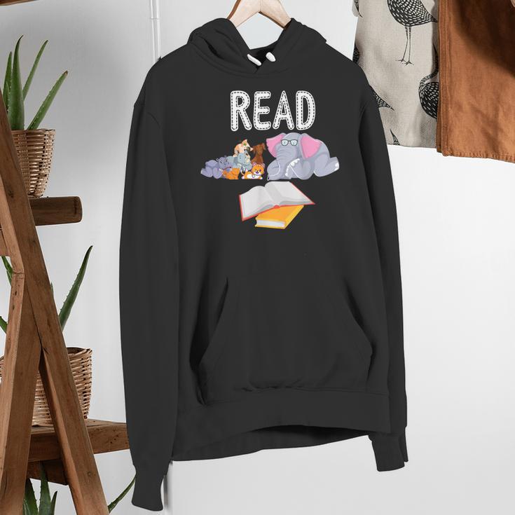 Teacher Library Read Book Club Piggie Elephant Pigeons Men Women Kids Women's Hoodie, funny gift