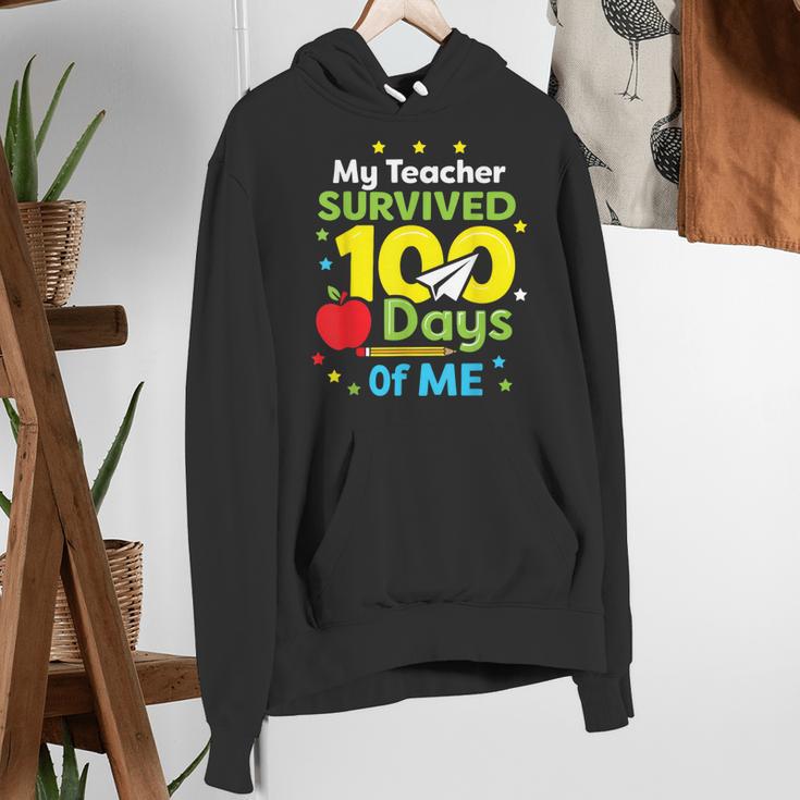 My Teacher Survived 100 Days Of Me Women's Hoodie, funny gift My Teacher Survived 100 Days Of Me Women's Hoodie, funny gift