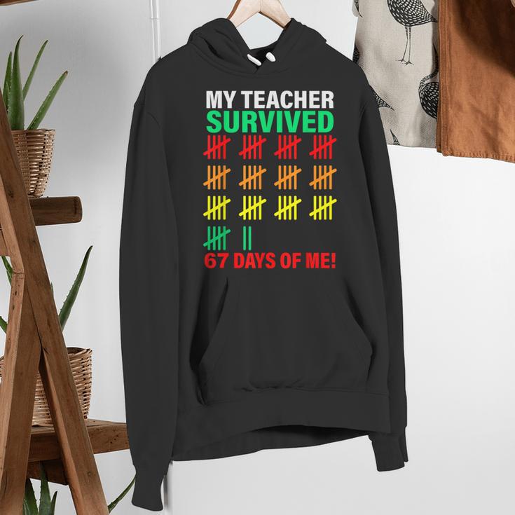 My Teacher Survived 67 Days Of Me School Kids Costume Women's Hoodie, funny gift My Teacher Survived 67 Days Of Me School Kids Costume Women's Hoodie, funny gift