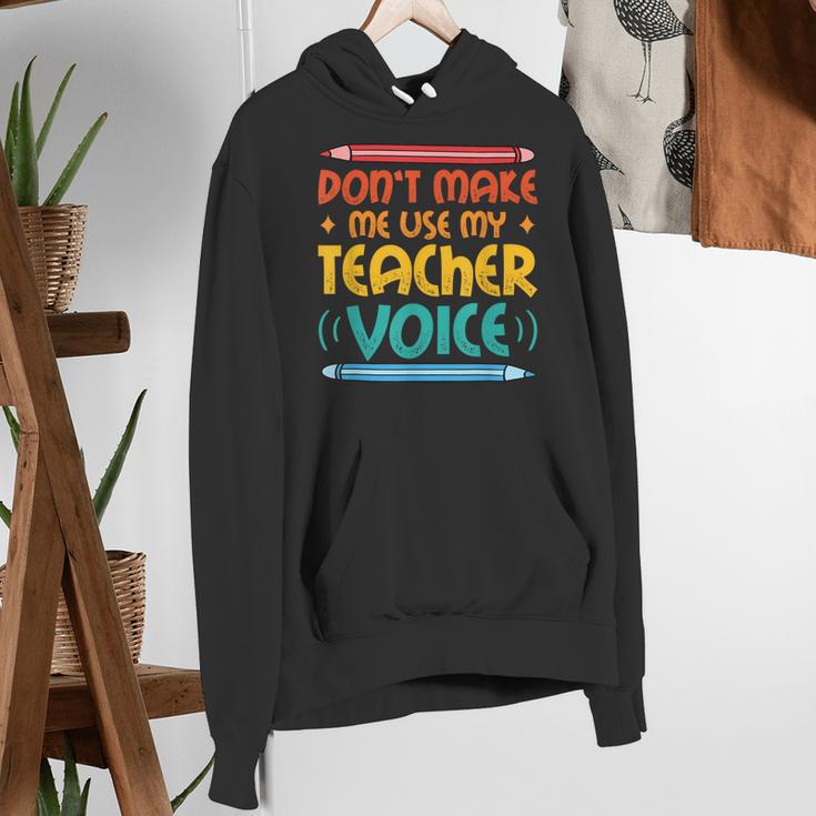 Teacher Voice Teacherlife Primary School Teacher Women's Hoodie, funny gift