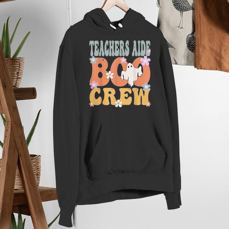 Teachers Aide Boo Crew Ghost Groovy Halloween For Women Women's Hoodie, funny gift Teachers Aide Boo Crew Ghost Groovy Halloween For Women Women's Hoodie, funny gift