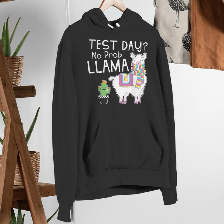 Teachers Testing Day Test Day No Prob Llama Teacher Women's Hoodie, funny gift