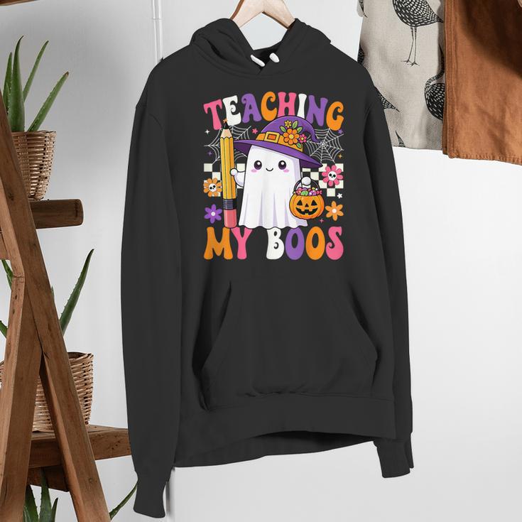 Teaching My Boos Ghost Teacher Cute Pencil Halloween Teacher Women's Hoodie, funny gift Teaching My Boos Ghost Teacher Cute Pencil Halloween Teacher Women's Hoodie, funny gift