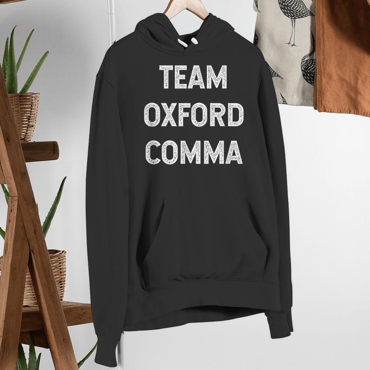 Team Oxford Comma English Majors And Teachers For Men Women Girls Kids Women's Hoodie, English Teacher Hoodies, funny gift