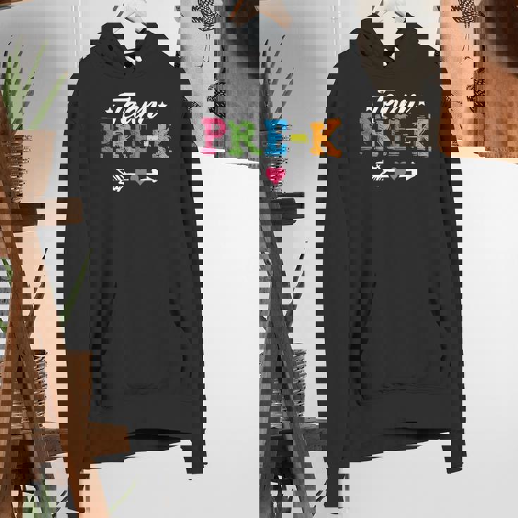 Team Pre-K Shirt PreSchool Teacher Student Back To School Women&#x27;s Hoodie, funny gift