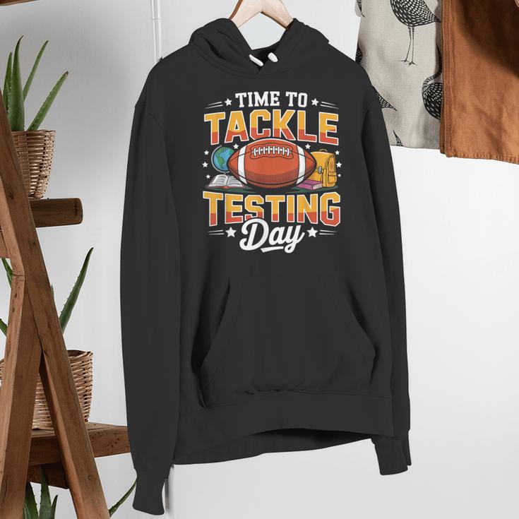 Test Day State Football Tackle Testing Day Sports Teacher Women's Hoodie, funny gift Test Day State Football Tackle Testing Day Sports Teacher Women's Hoodie, funny gift