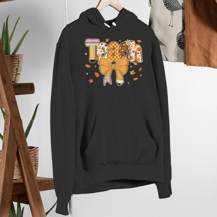 Thanksgiving Teacher Pencil Bow One Thankful Teacher Fall Women's Hoodie, funny gift Thanksgiving Teacher Pencil Bow One Thankful Teacher Fall Women's Hoodie, funny gift