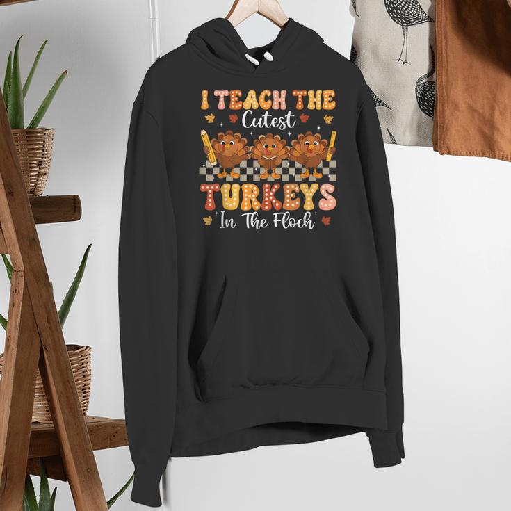 Thanksgiving Teacher I Teach The Cutest Turkeys In The Flock Women's Hoodie, funny gift Thanksgiving Teacher I Teach The Cutest Turkeys In The Flock Women's Hoodie, funny gift