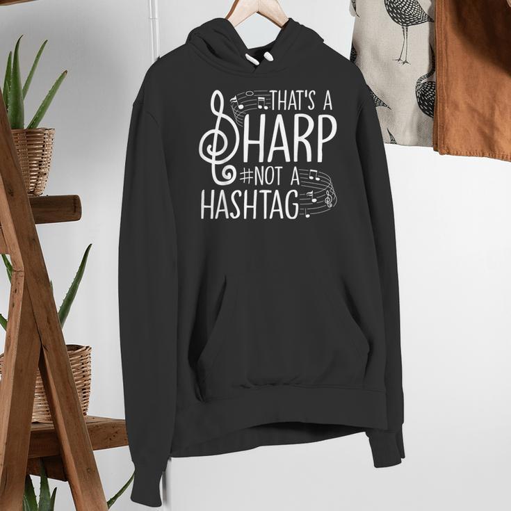 That's a Sharp Not a Hashtag Music Teacher Musicians Women's Hoodie, funny gift