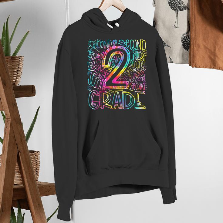 Tie Dye 2nd Grade Typography Team Second Grade Teacher Women's Hoodie, 2nd Grade Teacher Hoodies, funny gift Tie Dye 2nd Grade Typography Team Second Grade Teacher Women's Hoodie, 2nd Grade Teacher Hoodies, funny gift