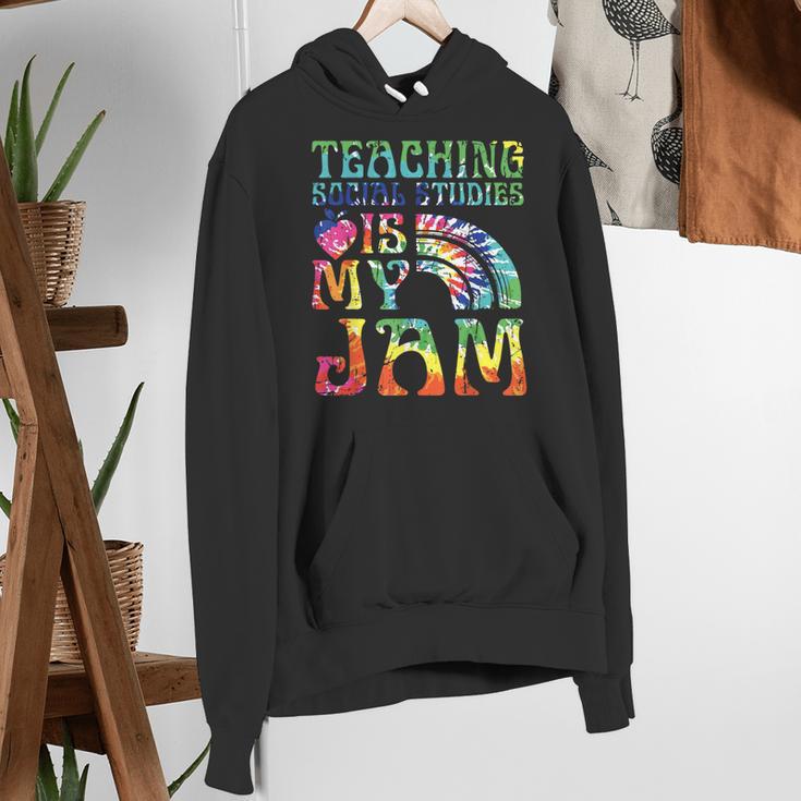 Tie Dye Teaching Social Studies Is My Jam Sunglasses Teacher Women's Hoodie, funny gift Tie Dye Teaching Social Studies Is My Jam Sunglasses Teacher Women's Hoodie, funny gift