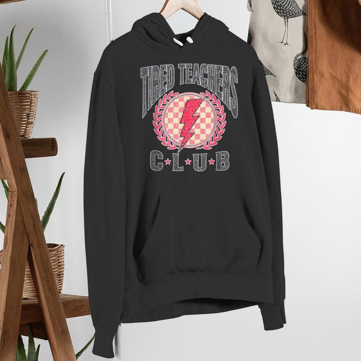 Tired Teachers Club Study Lover School Apparel Women's Hoodie, funny gift