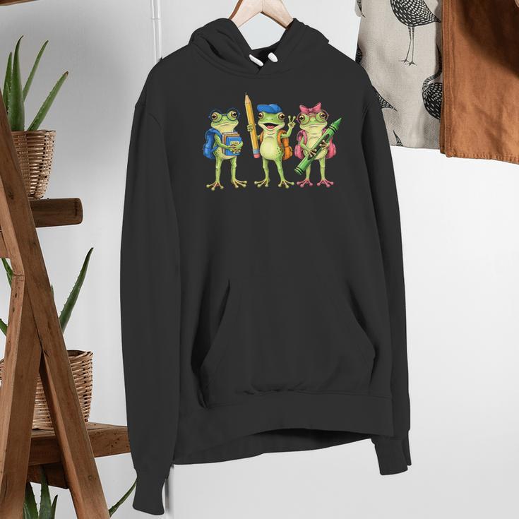 Trio Cute Frogs Welcome Back To School Teachers Girls Boys Women's Hoodie, funny gift Trio Cute Frogs Welcome Back To School Teachers Girls Boys Women's Hoodie, funny gift
