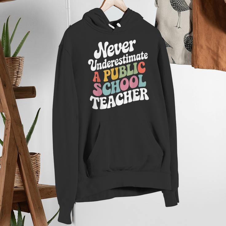 Never Underestimate a Public School Teacher Public Education Women's Hoodie, funny gift Never Underestimate a Public School Teacher Public Education Women's Hoodie, funny gift