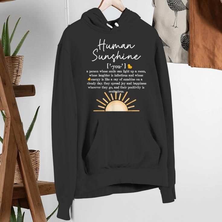 Vintage Human Sunshine Definition Teachers Mom Boss Women Women's Hoodie, funny gift