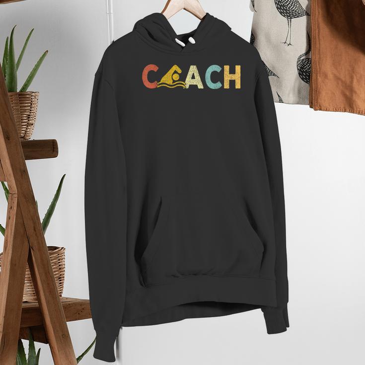 Vintage Swim Coach Swimming Coach Swim Teacher Swimmer Retro Women's Hoodie, funny gift